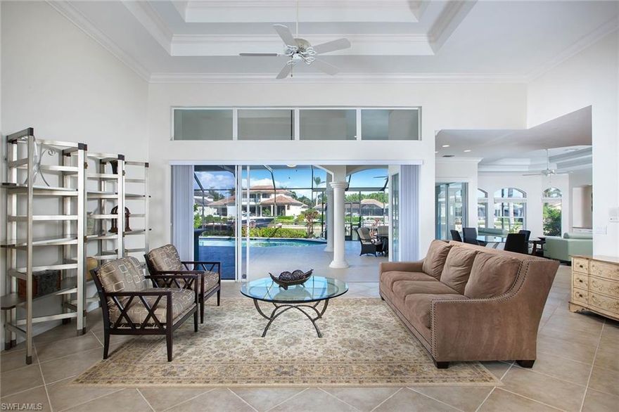 Situated on one of Park Shore’s most sought-after streets, this one-level home offers soothing views of Venetian Bay and Gulf access through Doctors Pass. Copious amounts of glass along the back of the property provide a light and airy feel while providing views from nearly every room. Open kitchen, spacious master suite, new roof in 2016 and a neutral palette throughout make this an ideal beginning to the waterfront lifestyle Naples is renowned for. Located just a short stroll from shopping and dining in the Venetian Village. Voluntary membership to the Park Shore Association for beach access is also available.