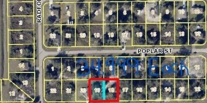 Prime Development Opportunity: Two Adjacent Lots in Lehigh Acres! Perfect opportunity for builders to save thousands by building two residential homes in one place.

Unlock the potential of these two side-by-side vacant lots located at 515 & 519 Grant Blvd, Lehigh Acres, FL 33974. Situated in a rapidly growing area of Mirror Lakes, this combined parcel offers over 0.5+ acres of space, perfect for building your dream home or investment properties (RS-1 Zoning Residential single family). priced at $34,999 each, Owner would like to sell them together.