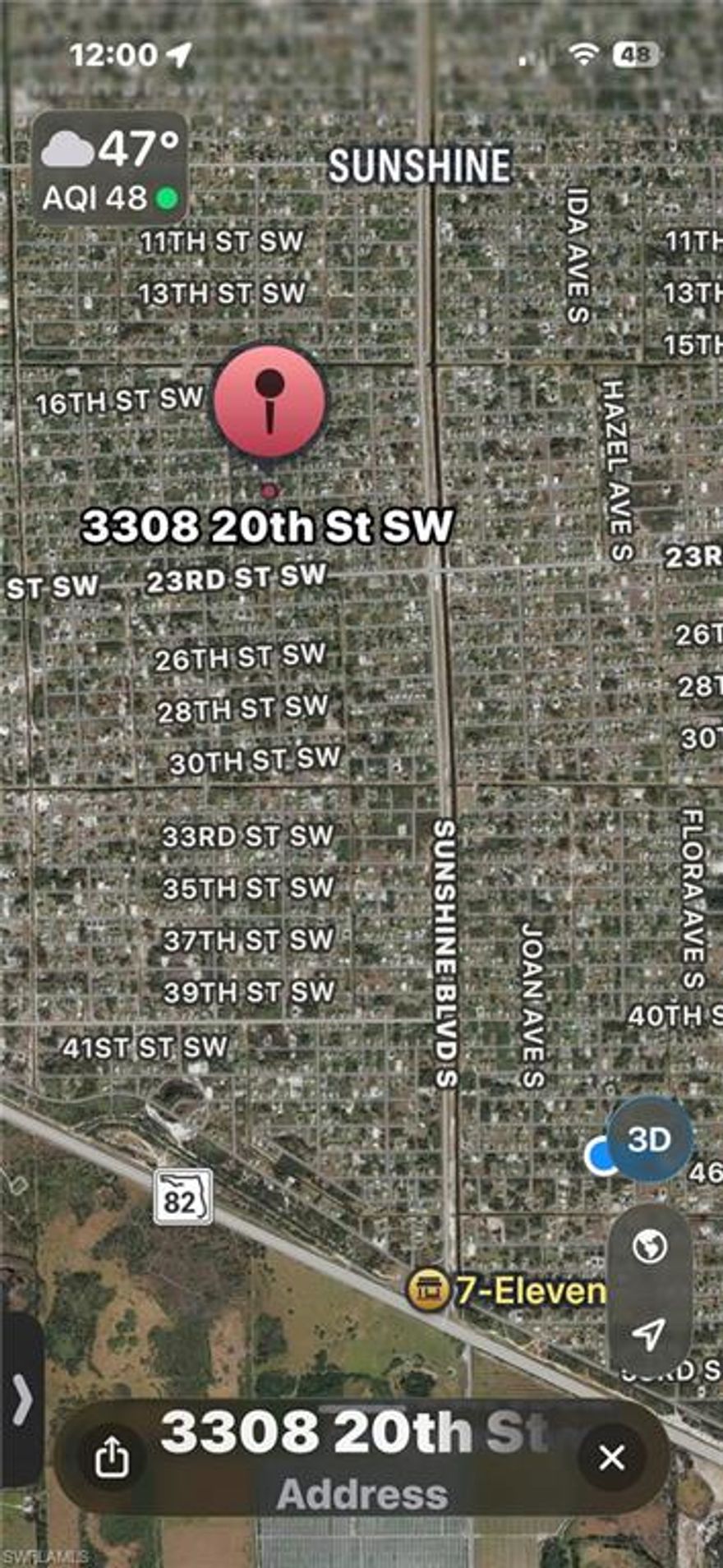 Great lot, close in, conveniently located off highly desirable and rapidly growing area of 82 and Sunshine.