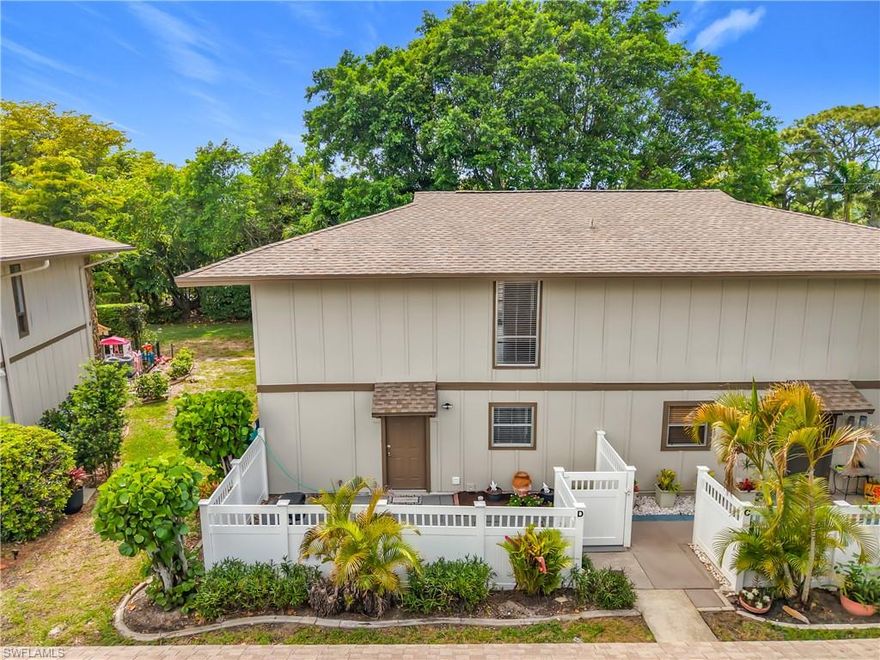 Discover the charm and potential of this rarely available townhome in the hidden gem community of Caloosa Bayview—perfectly positioned just off the Cape Coral Bridge in one of Fort Myers’ most convenient and sought-after locations. This 2-story residence offers 3 bedrooms plus a versatile den, along with 2 full baths and a well maintained interior. Recent improvements provide peace of mind and added value, including a newer A/C, new updated kitchen and counters. Enjoy the convenience of one covered and one uncovered parking space. And both front and back patio spaces, perfect for morning coffee, outdoor dining, or creating your own private retreat—enhancing the indoor-outdoor Florida lifestyle. Caloosa Bayview is a true “diamond in the rough” community, built during a time when green space and thoughtful planning were a priority. Residents enjoy a vibrant, amenity-rich lifestyle with access to a community pool, clubhouse, fitness center, and more—all within an active and social neighborhood, especially during season. HOA fees provide exceptional value and include a master flood insurance policy, exterior pest control, lawn maintenance, and reserves. Located just minutes to Cape Coral, approximately 7 miles to Downtown Fort Myers, and about 10 miles to the Gulf beaches. Everyday conveniences like Publix, dining, and shopping are just a short drive away. This is a rare opportunity to secure a well-maintained home in a prime location with strong lifestyle appeal and long-term potential.