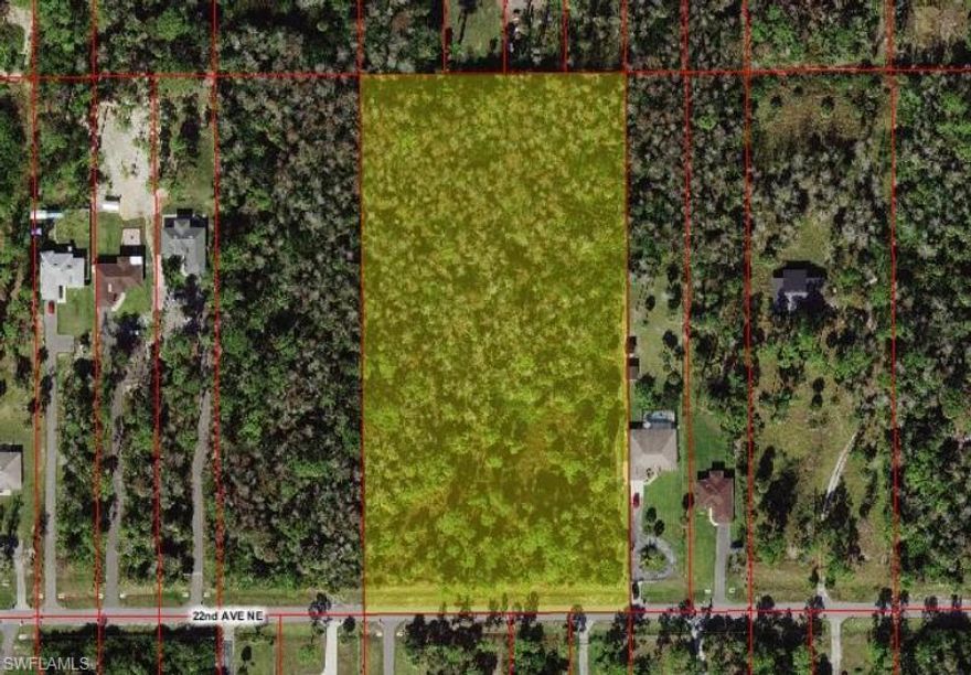 Amazing opportunity to build your family compound surrounded by nature, conveniently located near all the amenities that North Naples has to offer! With an expansive 5 acres, this lot has endless possibilities! Located on a quiet, dead-end paved road in a wooded setting, providing privacy and tranquility.  Located in the desirable area of Golden Gate Estates, with easy access  I-75, the SWFL International airport, world class dining, shopping, entertainment, beautiful white-sand SW Florida beaches and much more!