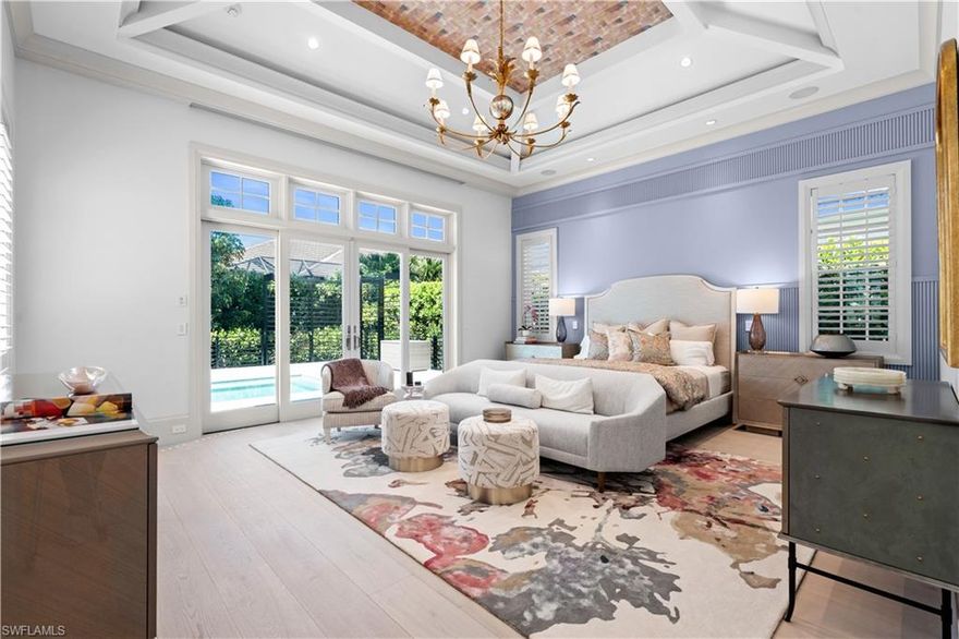 WHAT’S SPECIAL:

LUXURIOUS FINISHES   EXPANSIVE POOL   COURTYARD FOR OUTDOOR ACTIVITIES 
SPACIOUS LANAI   MULTIPLE GUEST SUITES   DUAL OFFICES   SUNDECK

Truly one of a kind, possibly the best-built and best-value home currently available in The Moorings. This exceptional residence, built by Borelli Construction, located on one of the neighborhood's most desirable streets combining timeless elegance with modern design and state-of-the-art systems.

Step into a world of refined luxury, where generous spaces, bold color palettes, curated artwork, and exquisite furnishings come together to create a truly one of a kind home. Designed for the discerning buyer, with a European as well as an American eye, this two-story residence is both functional and breathtaking, offering timeless living, entertaining, and working spaces.

The first floor welcomes you with a grand entry hall that leads to a dramatic great room, full bar, chef’s kitchen, dining room, wet and dry pantries, and an expansive lanai ideal for indoor-outdoor living. The private primary suite is thoughtfully positioned to overlook a serene courtyard perfect for outdoor activities. Additional features include multiple guest suites, a flexible office/guest suite, and a large utility room.

The second floor offers more flexibility, with a second office, a dedicated utility area for guests, a coffee bar, a spacious lounge, and two large guest suites—each with private balconies. Outdoor amenities rival luxury resorts: an oversized pool, spa, pergola covered bar and grill, sun deck, pool bathroom and shower, and a motorized sunshade for added comfort and lanquid alfresco dining

The home also boasts a spacious three-car garage and is outfitted with premium materials and appliances including LG, Wolf, Sub-Zero, a Crestron lighting system, and other smart home features, including integrated sound and security, an elevator, along with stone and oak flooring and customized high quality finishes throughout. In addition, it also has a whole house Kohler Generator.

Built with structural excellence and longevity in mind, this home features concrete frame, walls, floors, and, metal trusses, sound-insulated walls, imported German doors with magnetic closures, and independently controlled A/C zones— Including all bedroom suites and offices, as well as the general living areas.

This is a distinctive, spacious, and structurally superior residence built to compliment and support your desired lifestyle here in the heart of Naples.