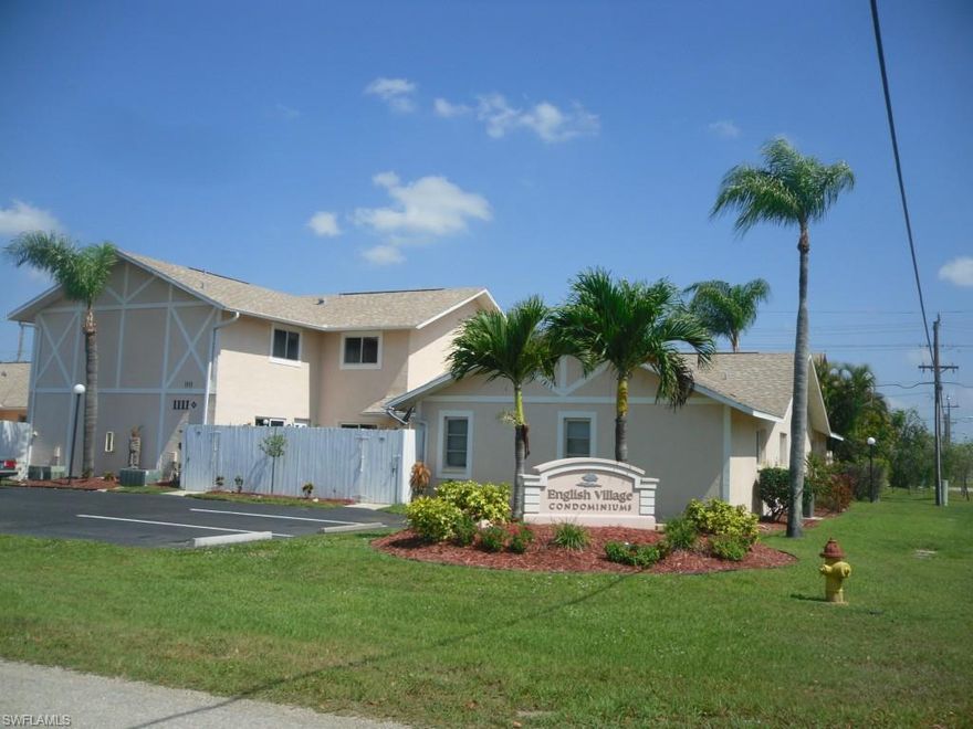 Gorgeous 2 bedrooms and 2 baths townhome condo located within walking distance from Cape Coral Hospital and Cape Elementary. You will love the private courtyard with plenty of space for outdoor living. Wood like floors in living room and tile in kitchen and dining room. Crown molding in down stairs living area. Both bedrooms have carpeting. Plenty of closets and storage spaces. Laundry in unit. Lots to see so make your showing appointment today.