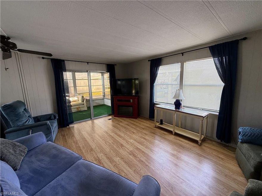 Welcome to relaxed Florida living in the desirable Lazy Days Mobile Home Community, a friendly 55+ community where you own your land. This home offers 2 bedrooms, 2 baths, providing a functional layout perfect for seasonal or year round living, 2 screened lanais, outside laundry and low HOA fee.

Whether you are looking to downsize or enjoy an affordable retirement lifestyle, this home is a great opportunity to make it your own. Schedule your showing today.