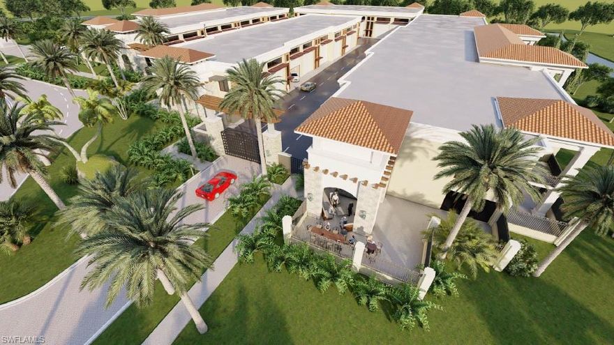 One or more photo(s) has been virtually staged, AI generated or rendered.  Indulge in the pinnacle of automotive luxury at Prima Auto Condos, an exclusive enclave just outside of Treviso Bay, approximately 5 miles from Downtown Naples’ famed 5th Avenue and minutes to Marco Island. This exceptional 2136 sq ft interior unit offering open layout creates a refined automotive retreat ideal for entertaining and showcasing your collection. Inside, enjoy 18’ clear ceilings, mezzanine level, and a full bathroom, offering flexibility for storage, lounge, or office buildout. Built with impact-rated aluminum and frosted glass doors, tinted storefront glass, LED lighting, and EV-ready 3-phase power. Secure gated community with 24/7 access, wide motor courts, and 20’ entry gates. A rare opportunity within a limited 33-unit development. Estimated completion July 2026.