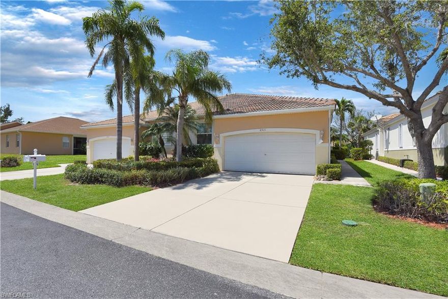 NO STORM DAMAGE FROM IAN! This attached villa w/ a BRAND NEW ROOF is located in a highly desired area of Fort Myers is perfect for seasonal or annual SWFL living- only minutes from the beautiful beaches at Ft Myers Beach & Sanibel/Captiva! PLUS, Colony Lakes has easy access to I-75, close to Tanger Outlet Stores, the Bell Tower Mall, and it is just a short drive to the Spring Training fields of the Boston Red Sox & Minnesota Twins. Wonderful villa features a side entry surrounded by mature landscaping features a great room design w/ wall-to-wall slider system to lanai, split bedroom floor plan, 20x20 tile flooring in main living area, high-end laminate flooring in master suite, den, laundry room w/ cabinetry, guest room w/ built-in that include a Murphy bed, spacious kitchen w/ breakfast nook, 2-car garage w/ hanging storage racks, and an extended screened rear lanai that has plenty of space for an outdoor dining set & lounging chairs. Besides the new roof, the recent updates to the home include new remotes and a new motor for garage door. Situated in a meticulously maintained non-gated deeded neighborhood that offers a lakefront community center w/ renovated exercise room & pool.