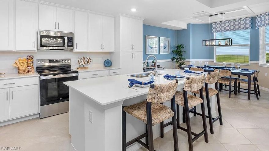 Social Membership Included | New Construction Birkdale Condo at The National Golf & Country Club
Welcome to 5491 Double Eagle Circle, Unit 3723, a brand-new, never-lived-in Birkdale model condo located in the exclusive National Golf & Country Club at Ave Maria. This beautifully designed new construction residence features 2 bedrooms, 2 bathrooms, and 1,154 square feet of modern living space that perfectly blends comfort, style, and low-maintenance living.

Inside, you'll find an open floor plan enhanced by timeless tile flooring and recessed lighting, creating a bright and welcoming atmosphere. The chef-inspired kitchen is equipped with stainless steel appliances, a center island, and a cozy breakfast nook—ideal for everyday meals and entertaining.

Situated on the second floor, this condo offers peaceful eastern rear exposure from your private, screened lanai, perfect for enjoying morning sunrises and tranquil views of the surrounding landscape. The home includes a Social Membership, providing access to resort-style amenities including a zero-entry pool with lap lanes, poolside bar & grill, tennis, pickleball, bocce, and a state-of-the-art fitness center with stretching and aerobic rooms, saunas, and a luxurious day spa.

The newly completed clubhouse is the community’s social centerpiece, offering fine dining, a casual bar and grill, card rooms, and year-round social events that make it easy to stay connected and engaged.

Located in the heart of Ave Maria, one of the fastest-growing communities in the U.S., you'll enjoy a charming small-town atmosphere with modern conveniences—shops, restaurants, parks, a water park, and a lively weekly farmers market. As the locals say: “Once you get here… you get it.”

Don’t miss this opportunity to own a move-in-ready, new construction condo in one of Southwest Florida’s most desirable resort-style communities. Schedule your private showing today!

Please note: The photos included in this listing depict a model of the Birkdale floor plan. Unit 3723 is unfurnished and may differ in layout, finishes, or other details from the model shown. Move-in ready now!