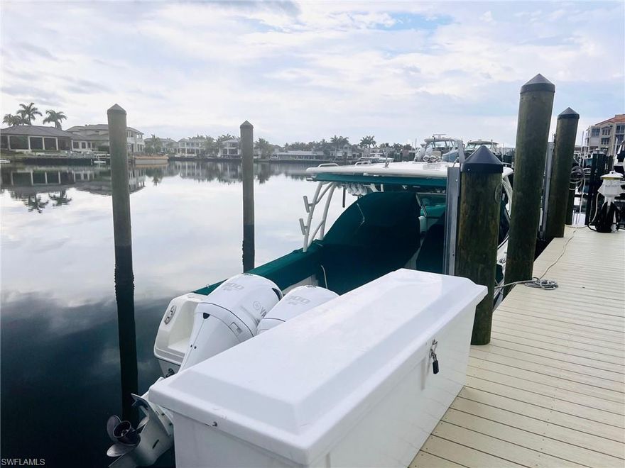 Great slip for a wide beam boat