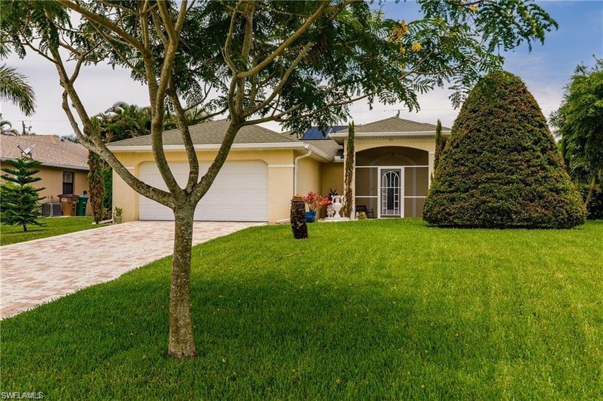 Centrally located pool home.  This home offers upgrades such as driveway and pool deck paver, pool cage, tiled flooring, granite countertops, city water and sewer and much more.  Priced to sell.