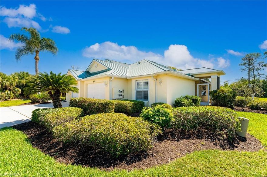 Beautiful bright and open private end-unit Villa!  A screened breezeway provides access to this unit that is decorated in neutral colors with cathedral ceilings. The kitchen has updated cabinets and granite counters, stainless appliances and a breakfast bar. There is tile flooring throughout. Enjoy the morning and evening hours in the 4-season lanai with tile flooring. Air conditioning replaced in 2019. Burnt Store Marina is the largest deep-water Marina in Southwest Florida. Head 10 nautical miles west from the marina to deep blue waters of the Gulf of Mexico and Boca Grande Pass, which is the Tarpon Capital of the World. Some amenities at the marina for an additional fee include the golf course, tennis courts, pickle ball, fitness center, Trading Post deli/market, and Yacht & Activity Club. The Marina also features 2 restaurants, Cass Cay and the Links Café. Call today for your private showing.