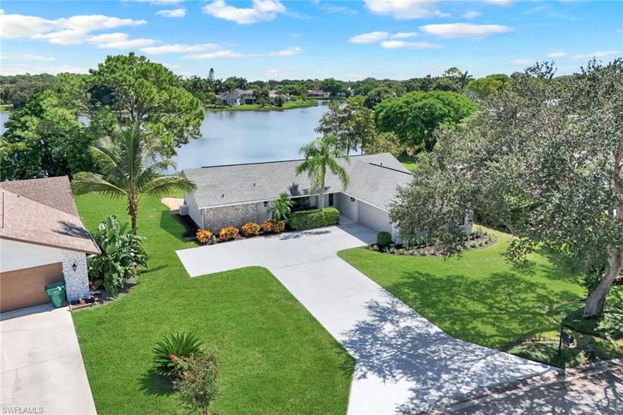 Size the opportunity to own a waterfront 3 bedroom, 2- bath comfortable home, featuring vaulted ceilings that create a spacious, feel in the main living areas in the highly desirable Flood Zone X location.