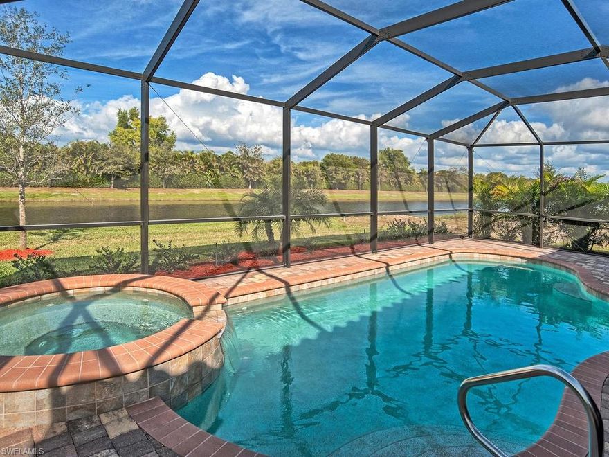 Available for 2027 season with a 3 month minimum or off season! Stunning 3BR/2BA + Den Isabella model single family home with outdoor kitchen, pool & spa and all the wonderful benefits of a social membership (no golf). This home has it all, designer touches all around, state of the art kitchen, 2246 square feet of living space will provide you with plenty of room and comfort. The screened in lanai has an outdoor kitchen, built in gas grill, pool & spa, perfect for entertaining. Enjoy the tranquil lake & preserve view for the ultimate relaxation. Fiddlers Creek is an award winning community with fantastic amenities. Only 20 minutes from downtown Naples, shopping, dining, and the pristine white sandy beaches Naples has to offer. Please note, no pets allowed per owner, thank you!