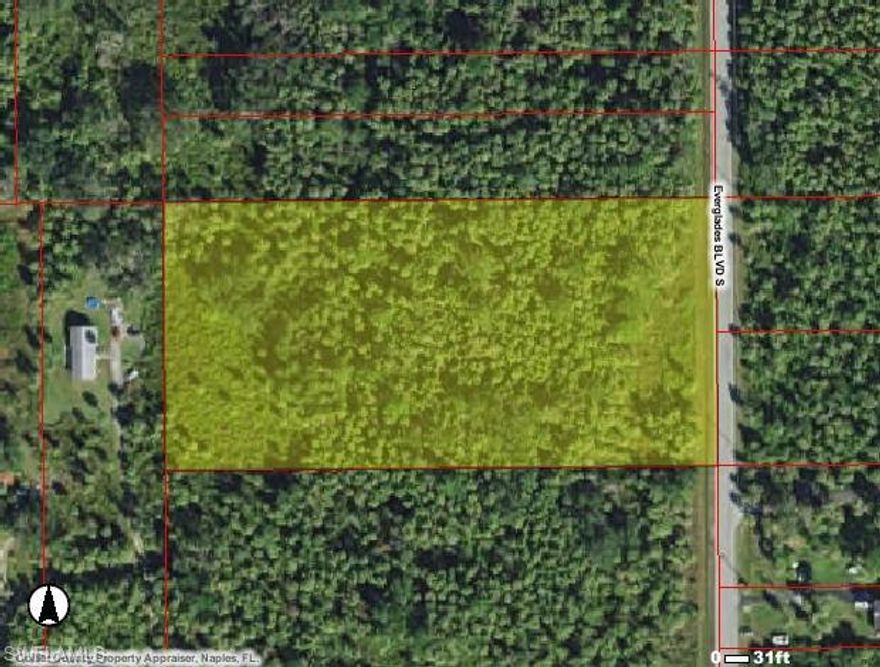 GREAT LOCATION in Golden Gate Estate ****** 5.15 ACRES LOT ON Everglades BLVD South ****WEST side  330 Ft Before 28 AVE SE ******** Great opportunity to divided and Build Two HOMES ******* Attached is a DEP Report per dep lot is mostly upland ******* Call NOW before its gone