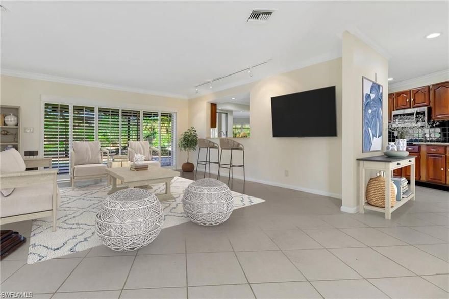 Welcome to this beautiful 3 bedroom, 3 bathroom home nestled in the highly-sought after Palm River Estates neighborhood. The home sits on an exquisite serene .32 acre lot backing up to the LaPlaya Golf Course. This family-friendly pool home has a gorgeous yard complete with lemon and avocado trees along with plenty of room for kids to run around and enjoy the beautiful Florida weather. This light and bright home is super inviting, pet-friendly and located in an A-RATED SCHOOL ZONE. The roof was replaced in 2014, screen enclosure replaced in 2017, HVAC was replaced in 2020, both dishwasher and dryer are new. The irrigation for the property is on well water which keeps your water bill low! This home is not located in a gated community with NO HOA FEES. The property also features an oversized 2 car garage with plenty of room for additional storage. With just a 10 minute drive to the beach, this home is close to downtown, great shopping and excellent dining.