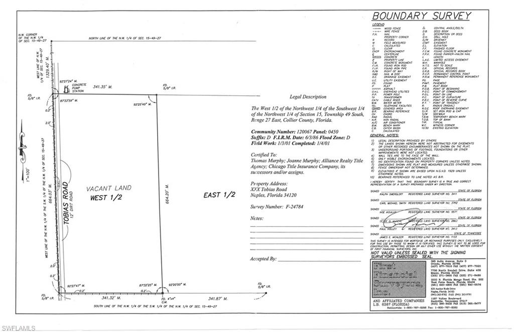 GOLDEN GATE ESTATES - Land