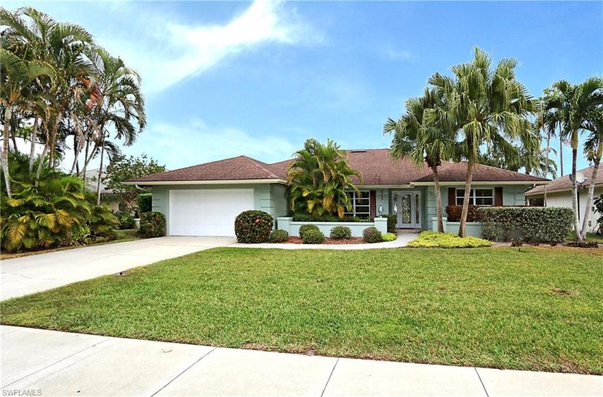 What neighborhood is 4 miles to the beach, 3 miles to Mercato and The Pavilion, 20 miles to the airport, 10 miles to 5th Ave in Olde Naples, next door to Pelican Marsh Elementary School and in the school district of Barron Collier High School and North Naples Middle School? 9882 Campbell Circle located in Crescent Lake Estates! This 3 bedroom, 2 bath, lake view home is in a fantastic North Naples location!  Expansive living/dining area, breakfast room in the kitchen, and build in storage in the garage. Split floor plan with over 2000 square feet of living space and the lanai is over 500 square feet. The lanai has impact glass so you can choose to have over 2500 square feet of living space or utilize it as outdoor space. There is so much potential with this home. Dress it up with a little paint and new carpet or update it completely to make it your move -in ready dream home in a community and location that can’t be beat!  Floor to ceiling high impact windows on the lanai and the lanai ceiling fans and front door are custom made. Very low HOA fees. Come see this home today and imagine the possibilities!