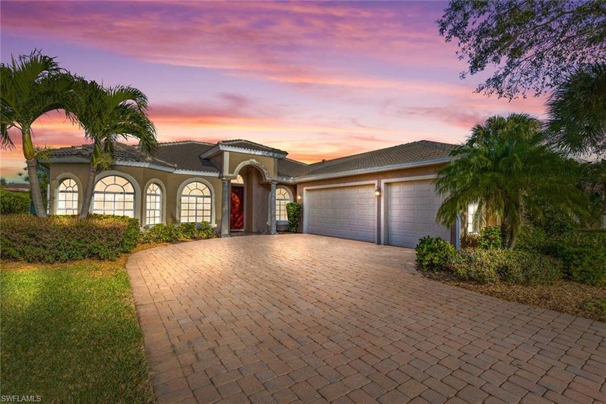 Welcome to your new home in paradise! Come and tour this 2,033 SF open floor plan in the neighborly Forest Park community. A serene lake lays behind a spacious enclosed lanai which provides a lovely spot for some well-deserved relaxation in the Florida sun in your private salt water pool. When it gets too hot, take a step inside where the neutral toned painted walls are complemented by the beautiful tile, which run through the main areas of the home as well as the hard wood in the office and master bedroom. This home boasts a BRAND NEW Cat 5 rated roof as well as a NEW AC system, landscape lighting, plantation shutters throughout and a long lake view for gorgeous sunsets! Forest Park is a family-friendly community, situated a short six miles from gorgeous Gulf of Mexico water ways, beaches, fine shopping, entertainment and the many parks of Collier County. The Clubhouse offers a large pool, exercise room, game room with pool table, children/family room and great room with kitchen. Take advantage of this community, only 1 ½ miles from I-75, 10 minute ride to the renowned downtown Naples area and next to a fabulous community park, which also includes a dog park and public boat ramp.
