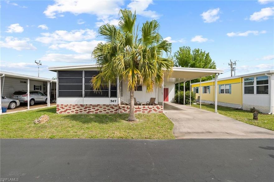 Welcome to your ideal 55+ community living, Lazy Days Village, in the heart of North Fort Myers, where comfort meets convenience. This exquisite property is a 2-bedroom, 2-bath manufactured home nestled in a welcoming neighborhood designed for the active and engaged lifestyle you've been seeking.

Step inside to discover an open-concept floor plan that seamlessly connects the living, dining, and kitchen areas, providing an airy and inviting atmosphere. The living room boasts several windows that allow natural light to flood the space, creating a warm and inviting environment for relaxation. The neutral color palette throughout enhances the sense of tranquility, allowing you to personalize the space to your liking.

The kitchen has ample counter space, and storage options. Whether you're preparing a quick meal or entertaining guests, this well-appointed kitchen caters to your every need. The adjacent dining area is perfect for enjoying meals with loved ones or hosting small gatherings.

What sets this property apart is its location within a vibrant 55+ community that prioritizes an active lifestyle. The community features two recreation halls that serve as hubs for social activities. Enjoy a friendly game of pool with neighbors or dance the night away at the community center. With a calendar full of events and activities, you'll never find a dull moment in this engaging community.

For those seeking outdoor recreation, the community offers a refreshing pool to cool off on warm days. Residents looking for a more laid-back experience can try their hand at shuffleboard. Additionally, RV parking is available for residents who love to explore the open road.

The community's excellent Homeowners Association (HOA) ensures that the neighborhood is well-maintained, providing peace of mind and a sense of community pride. With the added convenience of owner financing, this property becomes an even more attractive option for those looking to make it their own. Subject to a down payment and credit approval, this opportunity makes homeownership more accessible and flexible.

Located just 10 minutes from downtown Fort Myers, residents have easy access to a plethora of restaurants, shopping centers, and a movie theater for entertainment. The property's proximity to I-75 makes commuting a breeze, allowing you to explore all that the surrounding areas have to offer.

Don't miss your chance to embrace the ideal 55+ lifestyle in this charming manufactured home. Whether you're seeking an active community, a comfortable living space, or a convenient location, this property checks all the boxes. The seller is also offering some seller financing with credit approval. $15,000 Minimum down payment and the terms are negotiable. One last thing. A new roof installed March 2024