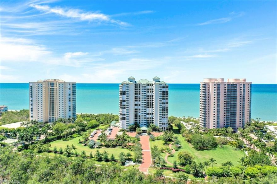 C5517. This gorgeous renovated 11th floor Condo captures dazzling Gulf-front Views & amazing Beach landscapes from its spacious screened lanai. Wake up to serene Sunrise views on the other huge lanai or enjoy the ever-lit City at night. A brilliant collaboration between London Bay & Clive Daniel transformed the public space into an open Great Room featuring a spectacular kitchen island ideal for congregating. Luxury appliances include Gaggenau, Sub-Zero, Wolf & Miele & complete this perfectly equipped chef’s kitchen. All three bathrooms were beautifully remodeled & thoughtfully conceived for modern practicality. The clever interior design takes full advantage of the stunning views from every angle & simultaneously optimizes storage space with well-crafted custom cabinetry. The Carlysle has completed elegant upgrades to its Lobby & common areas & is located in the gated enclave of Bay Colony in Pelican Bay. Enter through a safe stately Gatehouse & enjoy private beach access & a members-only Restaurant & Tennis Center. Bordered by the Waterside Shops & Artis-Naples to the south & the Ritz Carlton to the north, Pelican Bay boasts two beach restaurants and over two miles of coastline.