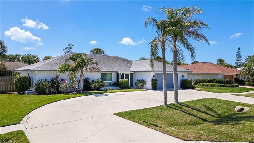 Lowest priced per sq. ft. pool home in the neighborhood—already beautifully updated!
No flooding, no insurance claims, and direct Gulf access make this 4-bedroom, pool home with southern exposure a rare find. Set on one of the community’s largest lots (100’ x 125’, over ¼ acre), this residence offers space, privacy, and upgrades throughout.
A circular driveway accommodates up to 10 cars, while the fully fenced backyard—with custom shadowbox fencing—ensures safety for children and pets. Enjoy your own fruit trees (orange, avocado, grape vines) and a thriving vegetable garden. The resort-style pool and spa feature a cascading waterfall and dual-pump system, all easily managed through the Aqualink control system.
Inside, the home impresses with travertine tile flooring, 5” baseboards, and a bright kitchen with a picture window, custom wood cabinetry, and quartz countertops. The primary suite includes hardwood floors, modern fixtures, dimmable lighting, and a custom closet. Major updates bring peace of mind: impact windows and sliders (2022), roof (2017), plumbing (2012), and electrical panel (2020).
For just $450/year, homeowners can join the Coconut River Estates Civic Association, unlocking incredible amenities:
 • Private boat ramp & kayak launch
 • Heated community pool
 • Dog park
 • Pickleball, tennis, basketball & shuffleboard courts
 • Playground & pavilion for gatherings
 • Optional on-site boat storage at a nominal fee
All of this, just 5 minutes to shopping and dining, 10 minutes to the beach, and within three of Collier County’s top-rated schools.