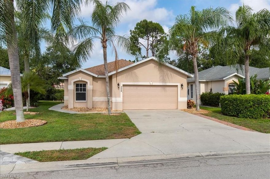 Gorgeous, remodeled, one story home features 3 bedrooms, a den, 2 baths and a private pool. Beautiful kitchen with ss appliances, two level island for eat-in and separate dining room, large master suite with WIC, double sink, granite countertop and shower. New bathroom, new water proof, LifeProof flooring and baseboards throughout, new paint: interior, doors, patio, epoxy in attached garage.  This home is furnished and ready for you to move in. New furnace, AC and roof in 2015. Desirable setting in low cost HOA in Maplewood community, minutes away from beaches, location is also in very close proximity to downtown Naples, restaurants, shopping, entertainment and recreation. Enjoy all the amenities you imagined Florida lifestyle should have and more.