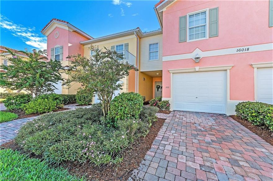 This totally renovated Sail Harbour townhouse with one car garage features a gorgeous Lake View and privacy personified. The Foyer with tray ceiling opens to an expansive Family/ Dining Room with views out to the lanai and lake. The Kitchen has been upgraded with granite, plus beautiful stainless appliances. The Breakfast Bar offers an inviting place to gather. The half bath is conveniently located just off the kitchen. The downstairs is complimented by new "wood-look" plank tile flooring. Wide stairs with a landing lead to the loft area designed for privacy for both the Master Suite and the three Guest Rooms, all with new flooring and window coverings. The upstairs Master Suite with tray ceiling has ample space for an additional Sitting area.  The Master Bath has a shower and large soaking tub + 2 large walk-in closets that add to the livability of this spacious plan. Just beyond the upstairs Laundry Room are 2 additional Bedrooms, as well as a new Guest Bath with custom tile shower and flooring. The Community Pool and Cabana, the affordable HOA fees, new AC, and South Fort Myers location, close to Fort Myers Beach and Sanibel Island make this a great choice.