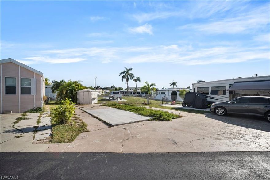 Come enjoy this 55+ community located within driving distance of Sanibel island and Fort Myers Beach. HOA FEE Is only $65 monthly, which features a community club house and heated swimming pool. Build your dream!