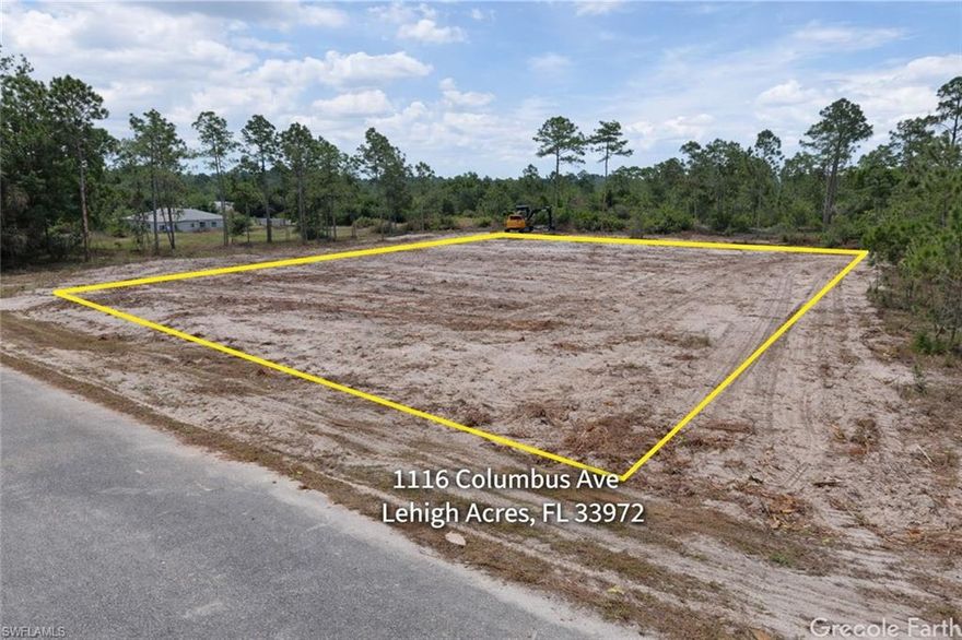 Nearly 1-acre oversized lot (0.99 acres) on a quiet street in Lehigh Acres—perfect for building your dream home. An informal wetland determination (5/21/21) confirms 100% upland, and the property was cleared in April 2022, leaving only light brush for easy site prep.

Enjoy privacy, space, and flexibility with RS-1 zoning (single-family residential) and no HOA, allowing room for a custom home, pool, workshop, RV/boat parking, or future expansion. Conveniently located near Joel Blvd, easy access to major highways SR 80 and SR 82, shopping, dining, schools, and Southwest Florida International Airport (RSW), with easy access to Fort Myers and I-75.

A rare opportunity to own an almost 1-acre buildable lot in a fast-growing Southwest Florida market—ideal for homeowners, builders, or investors.