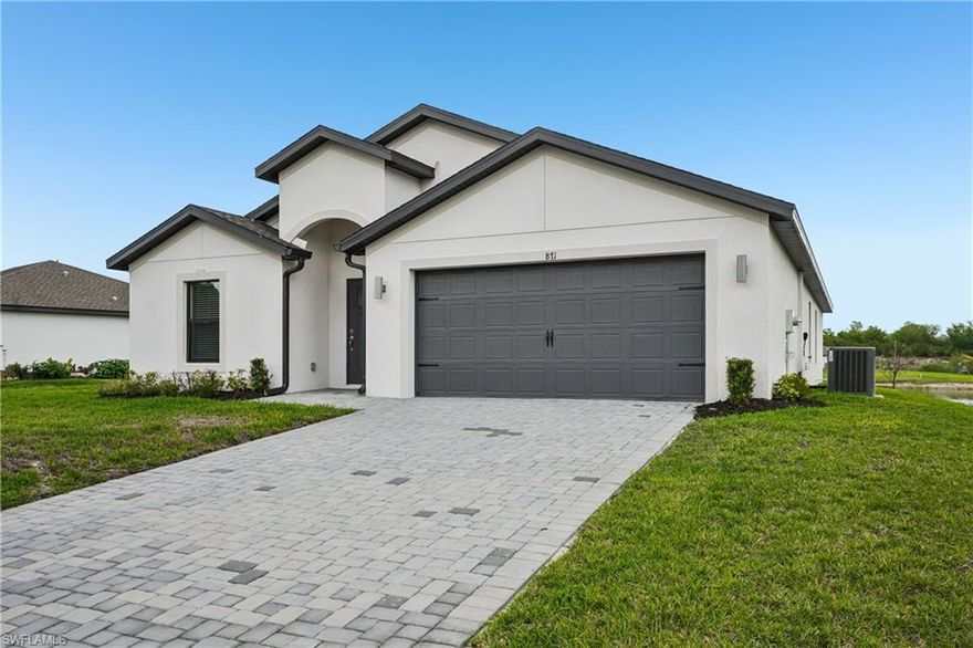 ***Ready for Move-in!!   Fish from our 10-acre, fully stocked community pond or the Caloosahatchee River via our community park. ***No Flood Zone** Nestled in a serene and picturesque community, the abundant space and storage of the Estero are just some of the bonuses of this 4-bedroom 2 bath plan. This home is perfect for families as it features an open, chef-ready kitchen, multiple spacious bedrooms, and a large entertainment space. The sprawling and covered open porch will be sure to delight!