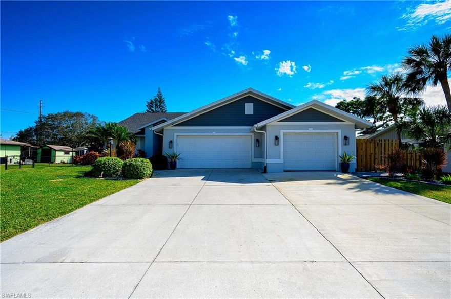 Price reduced to $645,000! Price per sq. ft. is $285 which is a bargain for a gulf access home!
Estero River Heights' completely renovated, 4+Den/3 Full Baths/Oversized 3 Car Garage Home.
Open floor plan & volume ceilings. New high end white kitchen lighted cabinets, backsplash, stainless steel appliances incl. double oven, washer & dryer, quartz countertops, 2 wine coolers, shiplap & plank tile floors. Solid core shaker doors & custom impact double front doors, roll down electric blinds & plantation shutters.
Large master bedroom & walk-in/built-in closet . Master bath has dual sinks, heated tub & separate shower.
2021 roof, all impact windows & doors, 2022 water heater, 2 HVAC systems (2021 & 2016). Ceiling speakers in the master, great room & lanai.
High elevation & beautifully lighted landscaped yard. Screened lanai, open patio, grassed dog run & fully fenced property. Irrigated lawn system & alarm monitored security system. Extra boat/RV driveway.
Private boating community with a boat ramp to the Estero River & short boat ride to the Gulf. 
Non-gated, voluntary HOA with no restrictions & 5 acre community park, boat dock & ramp. Close to Estero Bay Preserve State Park, Coconut Pointe Mall, beaches, restaurants, shopping & RSW Airport.