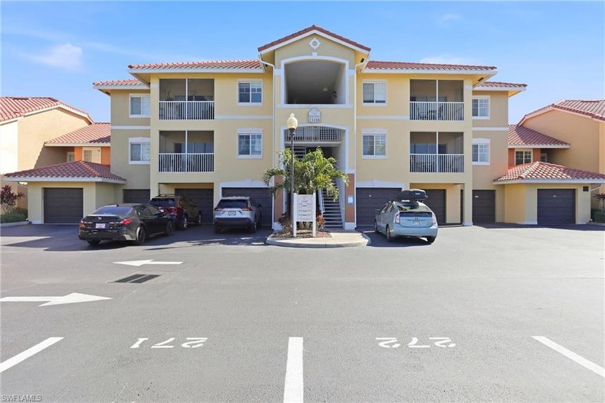 Experience this Beautiful 2 Bed, 2 Bath Lakefront Condo in the Centrally Located Gated Community of Bella Casa.  This Home is Turnkey with Quality Furniture (even an Adjustable Mattress) and Ready for You to Move Right In!  The Lanai was just Painted and has a Lovely View of the Lake and Waterfeature.  The Kitchen was Completely Remodeled in 2023 with White Shaker Cabinets and White Quartz Countertops, Gorgeous Backsplash and Stainless Steel Appliances.  Both Bathroom Vanities have been Replaced.  AC was Replaced in 2024.  There is a Separate Storage Unit Included.  The Community has Wonderful Amenities such as a Community Pool, Spa, Exercise Room, Pickleball, Tennis, Walking Trails, Clubhouse and is Centrally Located to Wherever you Need to Be!