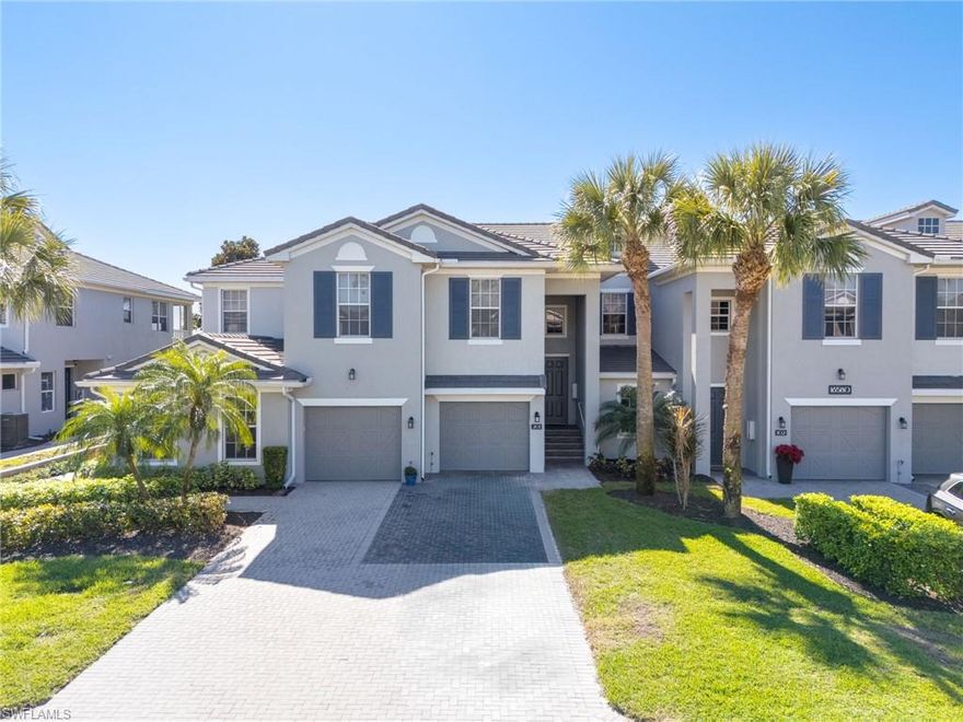 Did someone say free golf cart? YES! Sellers are including their golf cart to the buyer(s) in the sale of their home!! Welcome to this one of a kind, beautiful, and well maintained condo at the heart of Southwest Florida. This great 2,387sq ft condo is selling TURNKEY and offers a split/open floor plan, 3 full bedrooms + den, 2 bathrooms, a den/study area, large kitchen, NO carpet, and a 1 car attached garage for your convenience. The ensuite primary room is immense with plenty of room for a king sized bed, his and hers closets, dual sinks, walk in shower, separate soaking tub, and separate toilet room for extra privacy. Wake up and enjoy the beautiful calming lake views with precious wildlife on an every day basis! Highly desired southern rear exposure keeps the entire house feeling bright and airy while still being able to enjoy seeing beautiful daily sunsets without being blinded. Some upgrades include newer roof and gutters 2020, newer HVAC 2020, water heater 2020, exterior paint 2023, and landscaping updated 2023. Ashton Oaks has their own private amenities for residents including a private heated pool/spa at the rear end of the community. River Hall Country Club also offers resort style amenities exclusively to country club residents such as beautiful, MEMBERS ONLY lakeside heated pool, poolside "Bunker Bar", cabanas, and amazing golf! 18 Hole Championship Golf (Davis Love, III designed course) with practice range and putting greens. The Clubhouse offers a great pro-shop, the Caloosa Grille restaurant, banquet rooms, and bar. The Town Hall Center also has extra resort style amenities residents can enjoy such as a resort lagoon style pool, full second story fitness center with top of the line fitness equipment, separate ab room and fitness classes, tennis courts, pickleball court, bocce courts, basketball court, billiard table, library/study room, event room, kids room and playground, two great playing fields, and spa to book your next massage! GOLF MEMBERSHIP IS INCLUDED IN THE FEES LISTED! If you have kids, stay calm and enjoy the great rated River Hall Elementary School being within walking/golf cart ride distance! Don't miss your opportunity to experience the luxury living of River Hall County Club TODAY!