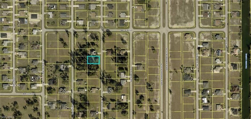 Great Lot located in the NW and heart of Cape Coral, currently zoned for commercial use.