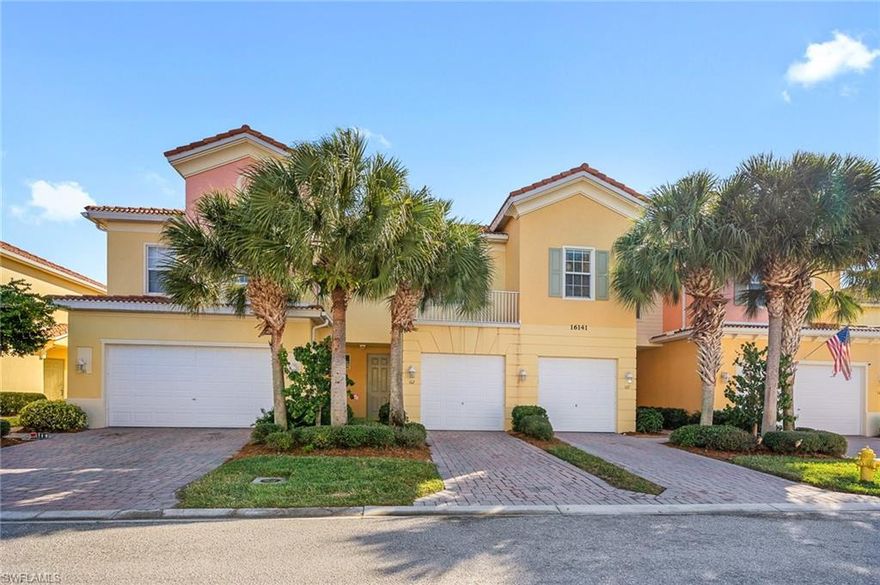 Looking for a convenient location in SW Florida? Look no further, Sail Harbour at HealthPark is located off of Summerlin Rd at Bass Rd. Short drive to Ft Myers Beach, Sanibel Island and shopping. Approximately 15 miles from RSW. Sail Harbour is a gated community near HealthPark Medical Center. All of the homes have wind resistant glass, except for the sliders which have shutters. This is a 2 bedroom, 2 bath townhome with an attached garage. Both bedrooms are upstairs and have en suite bathrooms and walk in closets.The laundry room is located between the bedrooms on the second floor. Homeowners at Sail Harbour are allowed to have 2 pets with no weight restrictions. The HOA fee includes Basic Cable, Internet, Exterior Pest Control and Lawn Maintenance. There is a gorgeous community pool that overlooks a large lake with a fountain. This is a great year round home but would also be a great annual or seasonal rental. Enjoy the open space on the first floor that includes the kitchen, dining area and family room with a slider to the large screened lanai. Relax with coffee or drinks on your screened in lanai.