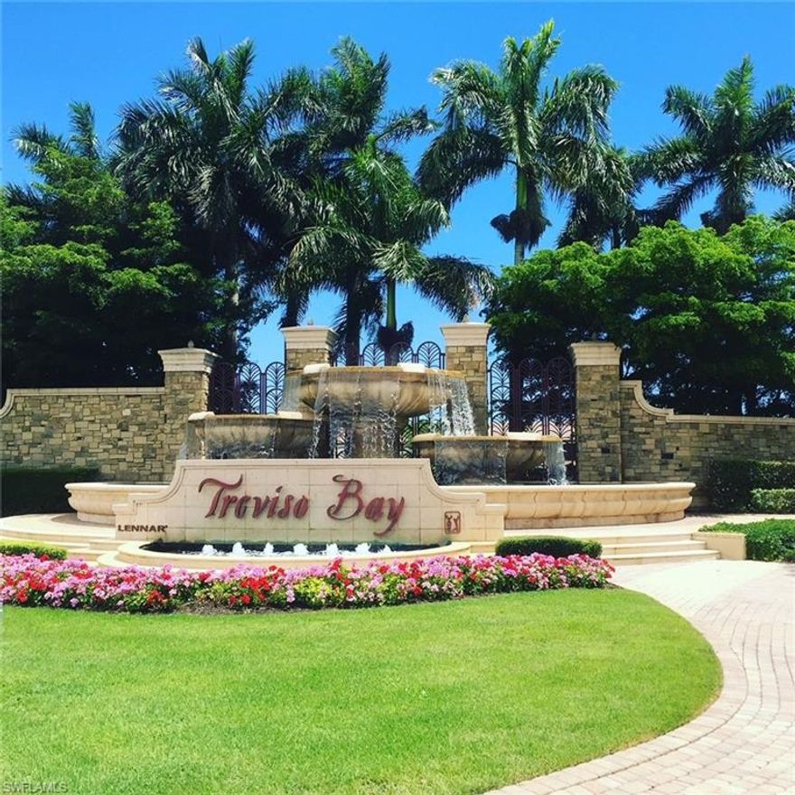 Highly sought-after Alberi Acqua at Treviso Bay condo includes a FULL GOLF MEMBERSHIP. This Antonia model on the 2nd floor has a southern exposure with spacious lanai overlooking picturesque preserves. Turnkey furnished, immaculately kept unit with a coastal flare. Additional features include large tiles on the diagonal, granite counters, stainless-steel appliances, and impact-resistant doors/windows. The unit comes with a designated carport spot and storage unit. TPC Treviso Bay is one of the top bundled golf communities in Naples Florida. Resort style living with an 18-hole championship golf course designed by Arthur Hills. In addition to world-class golf and practice facilities, residents enjoy a wide array of amenities including a resort-style pool, fitness center, aerobics & Pilates studio, Tennis, Pickleball, Bocce Ball and Basketball Courts and an active social calendar. Conveniently located just minutes from Olde Naples and Marco Island.