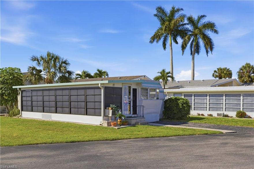 Affordable Florida living at its finest! This fully furnished 1-bedroom, 1-bath BEACH HOUSE is located in a highly desirable 55+ community with Gulf-access boat ramp—a rare find at this price point.
Step inside to an open layout featuring a bright living area with bay window, built-in storage, and a functional kitchen with ample cabinetry and skylight. The spacious sunroom with vaulted ceilings adds valuable living space—perfect for relaxing or entertaining.
The primary bedroom offers built-in storage, while the home also includes a laundry area with washer/dryer and walk-in shower for convenience.
Enjoy resort-style amenities including clubhouse, pool, shuffleboard, tennis, and direct boating access to the Gulf—just minutes to Marco Island and world-class beaches.
?? Low-cost ownership + high lifestyle value
?? Pet-friendly and active community
?? Boater’s dream without the million-dollar price tag

Perfect as a seasonal getaway, rental investment, or affordable primary residence. Opportunities like this don’t last—bring your offer!