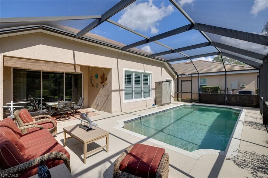 Welcome to this beautifully designed 4-bedroom, 2-bath home with a 2-car garage located in the highly desirable community of River Hall. This home features a spacious open-concept floor plan perfect for both everyday living and entertaining.
The heart of the home is the stunning kitchen, complete with a huge center island, stainless steel appliances, ample cabinetry, and a large walk-in pantry. The kitchen flows seamlessly into the expansive family room, creating the perfect space for hosting family gatherings and making lasting memories.
Step outside to your screened lanai and private pool overlooking a peaceful preserve — offering both privacy and a relaxing backdrop for morning coffee or evening sunsets.
River Hall offers an optional golf club membership to its 18-hole championship course for those who love to play, but it is not mandatory. Residents also enjoy access to the Town Hall amenity center featuring a resort-style pool, outdoor bar and restaurant, and playground.
This home truly offers the perfect blend of comfort, style, and community living.