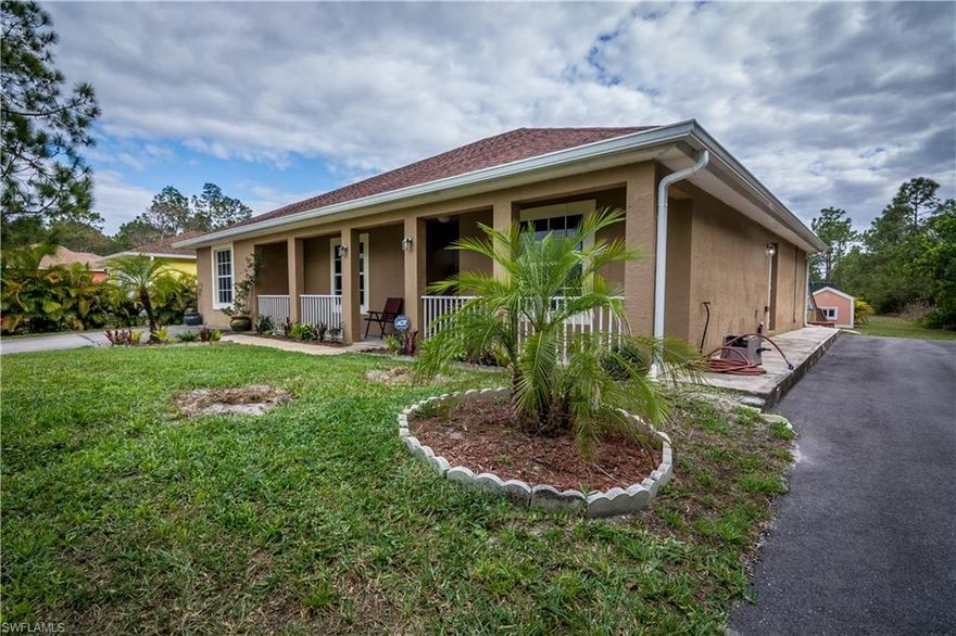 Charming four bedroom home in Golden Gate Estates.  New roof after hurricane Irma in 2018 as well as new AC system inside and out this April.  Back yard is cleared with fence for your kids or animals to play.