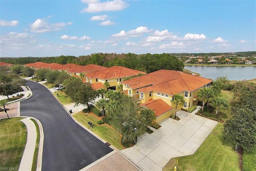 Elegant!  Whimsical!  Gracious!  Seldom will you find a property in model condition, beautifully furnished, and ready for occupancy....but this is it!  Overlooking a lake, the features include 3 bedrooms, 2 baths, all window coverings, crown molding, tile flooring, and upgraded kitchen and bathrooms.  The seller has added special touches such as an enclosed Florida room, etched glass throughout the home, beautiful art work, and it is all included in the sale.  Ownership will give you access to all of the Pelican Preserve amenities such as the 70,000 sq. ft. Town Center, fitness center, indoor lap pool and running track, outdoor resort pool, Flip Flops and Destinations restaurants, movie theater, amphitheater, billiards room, cyber cafe, pickle ball courts, tennis courts, the butterfly garden and more!!