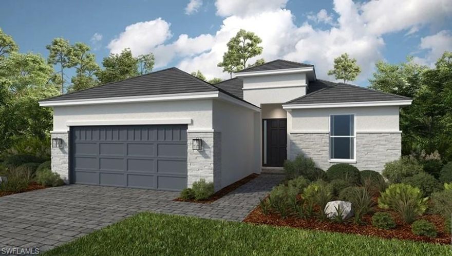 What's Special: Covered Extended Lanai | Water View | Close to Amenities | Flex Room | 3 Full Baths. New Construction - May Completion! Built by America's Most Trusted Home Builder. Welcome to Marino at 15681 Genova Drive in Esplanade by the Islands! Enter through the front porch into the foyer where open living spaces create an easy flow throughout the home. The spacious great room opens to the kitchen and dining area and extends to the expansive lanai, making it the perfect place to enjoy beautiful Florida sunrises and sunsets while blending indoor and outdoor living. Tucked away for added privacy, the primary suite offers a calming retreat with a walk-in closet and a spa inspired bathroom featuring a dual sink vanity and a roomy shower. Toward the front of the home, you will find two secondary bedrooms, a laundry room, and a private study that adds flexibility to fit your lifestyle. Additional Highlights Include: a study with double doors, a covered extended lanai, gourmet kitchen, an outdoor kitchen rough-in, tray ceiling package, 4' garage extension, and impact windows throughout the whole house. Photos are for representative purposes only. MLS#226014161 - Esplanade by the Islands offers a vibrant, resort-inspired lifestyle with endless ways to enjoy your days. Take advantage of a resort-style pool, state-of-the-art fitness and wellness center, The Spa at Esplanade, and sports courts for tennis, pickleball, and bocce ball. From wine tastings and culinary experiences to concerts, excursions, and a bark park, this Taylor Morrison community truly has it all.