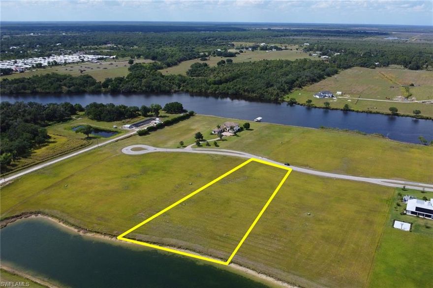 Build your dream home on this stunning oversized lot with southern exposure. Located in the serene private community of Caloosa Preserve. The Community has a private boat ramp for quick access to the Caloosahatchee river that takes you all the way to the Gulf. Alva is all about laid back living, getting away from the hustle and bustle of the city but still within close proximity if needed. This lot did not experience any flooding during the past few storms, providing peace of mind. Do not miss out on this wonderful opportunity!!