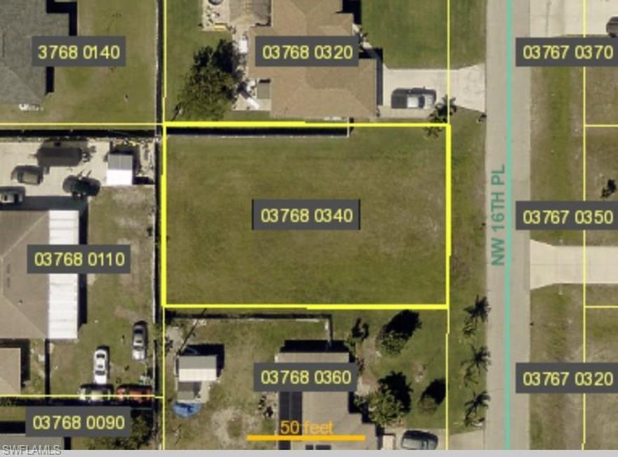 LOCATION, LOCATION, LOCATION!!!!! You have to see this lot. This is the best lot available  located in a highly development area, completely cleared. Strategically positioned in an established neighborhood, this property offers a rare chance to build your dream home in a coveted location. Don't miss your chance to own a piece of paradise in Cape Coral!. It's hard to beat the proximity to shopping, dining, entertainment and access to major access roads.