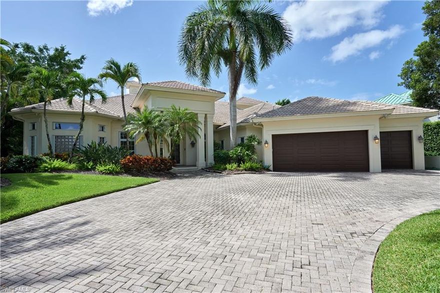 Rare opportunity to purchase a 5,000-square-foot, 5 bedrooms plus study home in Olde Naples that is situated on an oversize lot and still in walking distance to the beach. 
The living areas feature marble flooring, 12 foot ceilings, a spacious kitchen and a whine bar.    The Master suite is impressive in size.  Sun lit with high ceilings and new hardwood flooring installed you will find the comfort to relax in style.    
The owners' bath includes a steam shower and Jacuzzi. Also the guest bedrooms are very generous in size.   All bedrooms and study downstairs had new hardwood flooring installed in Oct 2020. The family room opens to outdoor living with a pool, spa and a brand new built-in kitchen including a new Artisan grill and a new fridge. The second floor boasts a huge bonus room with balcony and en suite bedroom with it's own bathroom.
This property is located in the X-zone, which means that flood insurance is NOT required. This home is an investor's dream, it produces a very healthy six figure annual return.  
Conveniently located, close to shopping and dining, only minutes away from 5th Ave this home is the perfect combination of Luxury Living & Florida Lifestyle