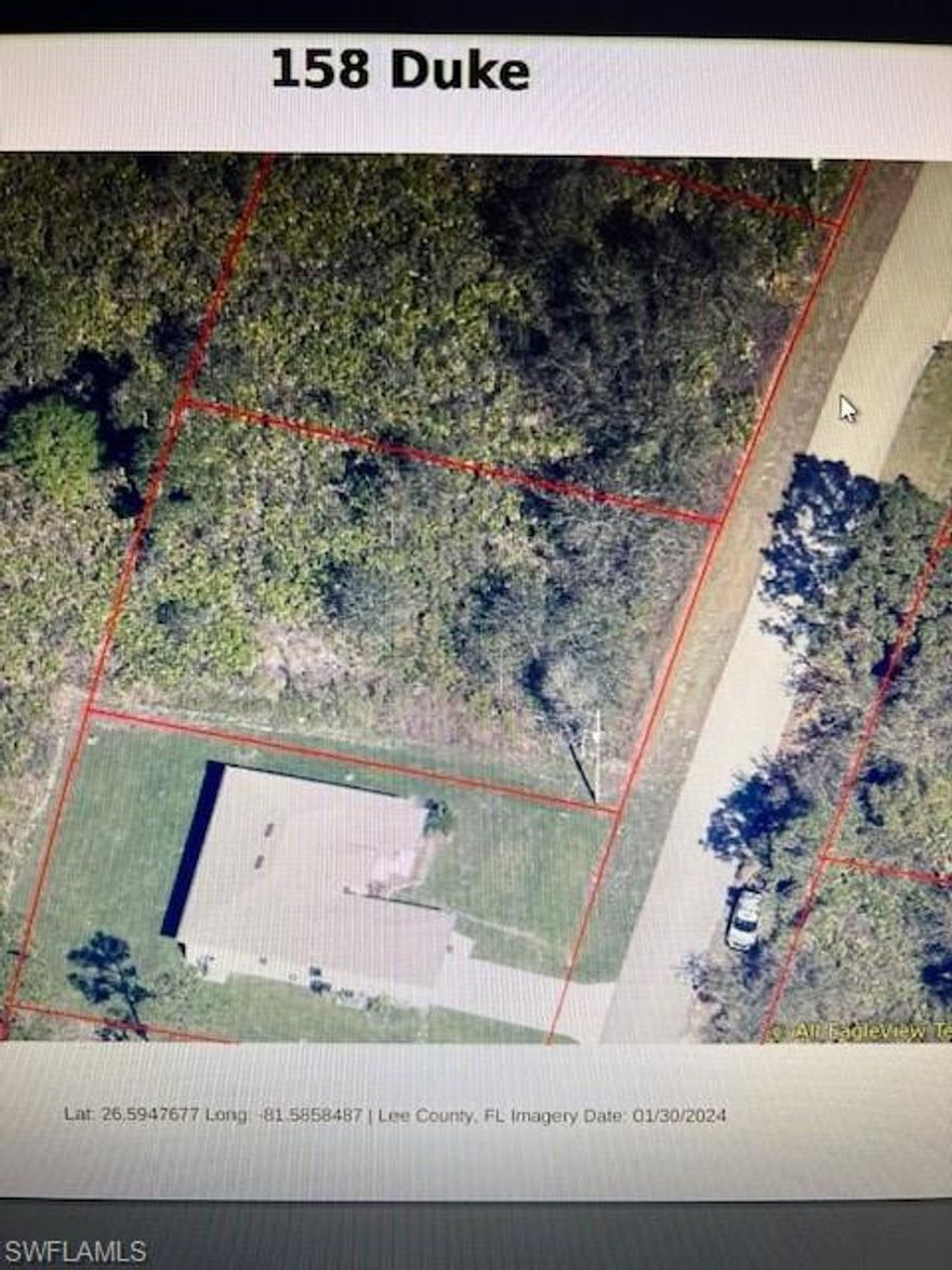Approximately 0.25 acres. This property is situated in a quiet residential area in Lehigh Acres, known for its peaceful environment and proximity to local amenities, making it an ideal location for building a single-family home. Located near several parks and schools, the property is perfect for families looking to settle in a community-oriented neighborhood.