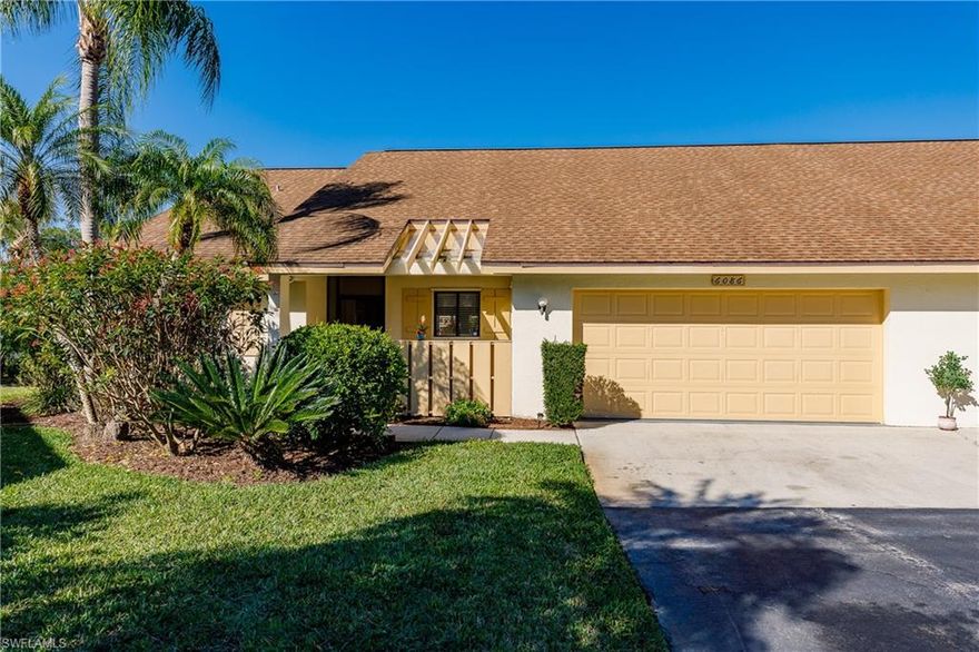 READY FOR A NEW HOMEOWNER! YOU WILL NOT FIND A BETTER DEAL IN ALL OF NAPLES! PRICED TO SELL!!! PICTURES DON'T DO IT JUSTICE! You will be buying TRUE value with this spacious 3 bedroom/ 2 bath concrete block construction with an attached 2-CAR GARAGE!! Why settle for condo living when you can have a peace of privacy with this villa in Huntington Woods?! Feels like a single family! With volume ceilings and open floorplan, the layout of this property is one you will fall in love with! Home also features a sizable air-conditioned Florida sun room that completely opens to the outdoors for beautiful sunsets (an additional 250 sq. ft.), and a front patio for that first cup of coffee in the morning as you watch the direct sunrise. How about a storage room, too?! Great opportunity to add your personal touch! Minimal maintenance in this beautifully secluded community of only 23 homes. Be close to all the fun, without the price tag. Community is pet friendly, and qualifies for FHA financing!