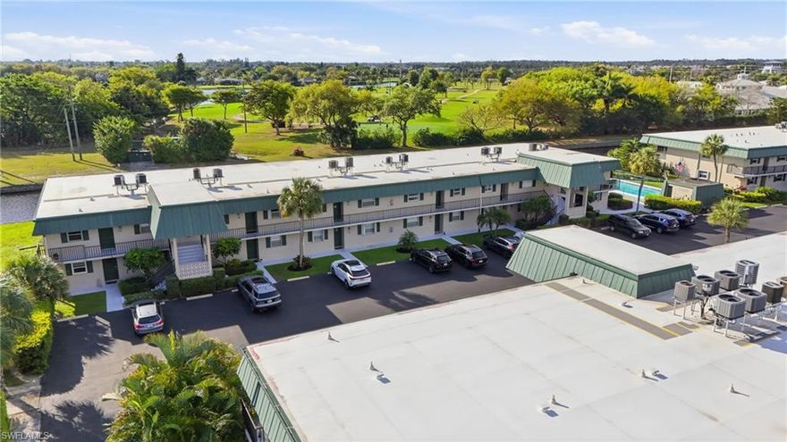 Tastefully renovated split 2 bed 2 bath second floor condo with lovely golf course views over looking wide canal that offers great fishing and wild life viewing conveniently located to shopping, beaches and downtown.  55+ community with large heated community pool with restrooms, picnic tables and bbq