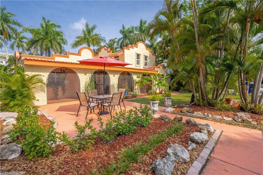 Historic Fort Myers DREAM home built in 1917 located off prestigious McGregor Blvd near the Thomas Edison Estate surrounded by riverfront estate homes. This charming 3 bedroom, 2 bath 2 story pool home with an office is absolutely one of a kind. With a Spanish/Mediterranean art-deco feel this 103 year old home is rich in style and will dazzle the pickiest buyer. No need to visit the farmers market as the garden is planted with fresh tomatoes, cucumbers, green beans and much more! Relax by the sparkling pool under the palm trees or by the wood burning fireplace in your true Old Florida home. Call now before it is to late to purchase this astonishing, charming home on a very secluded Fort Myers street.