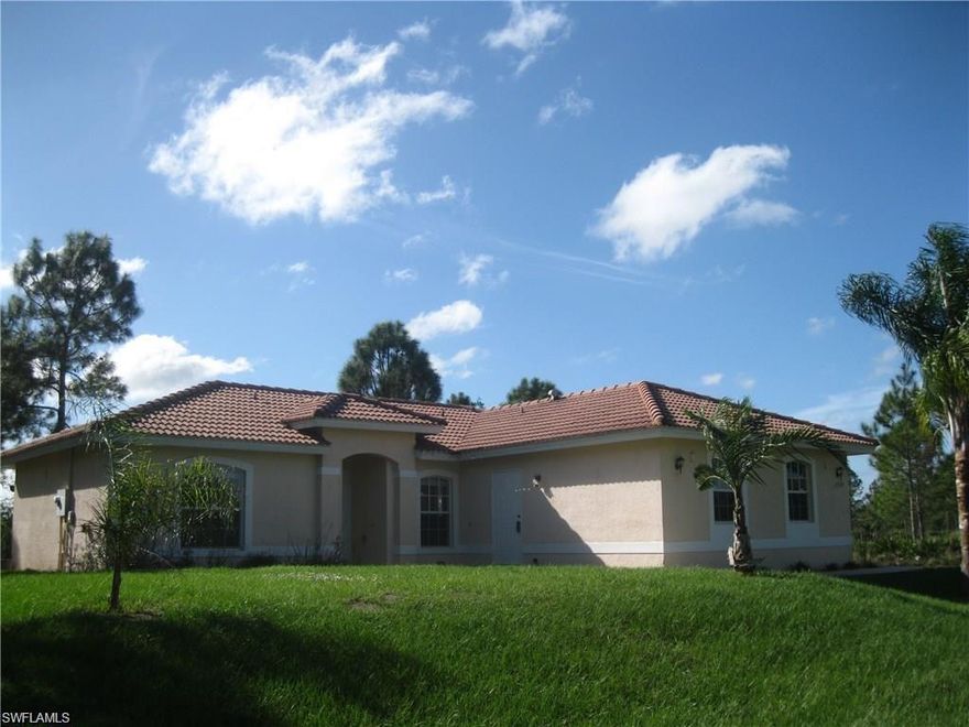 THIS HOUSE QUALIFIES FOR THE USDA 100% FINANCING + OWNER WILL HELP YOU WITH CLOSING COST
Bonus to Selling Agent - Look at Remarks
This is a beautiful home on a 2.73ac of land.... Great thought was put into building this concrete block Kaye Home. Many builder upgrades were selected such as tile roof, granite counter tops, custom cabinets throughout the home which include up and down lighting in the kitchen, and entire home is tiled except for the one bedroom that has wood floors. The owners added upgraded lights and fans, new R/O system in the kitchen, fresh interior paint, and a new microwave. The 50 gallon water heater and air handler are three years young. The water system has a new pump and pressure tanks. Terrific home opportunity for a young family or first time home buyer. Please read confidential remarks.