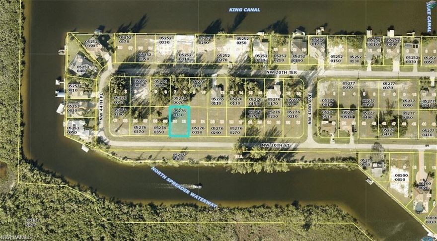 READY WHEN YOU ARE. If you have been looking for a homesite where you can begin planning your new home without the added expense and delay of heavy clearing, this 80 x 125 LOT in the growing NW CAPE CORAL area deserves your attention. Situated ACROSS FROM CITY-OWNED LAND AND THE SPREADER CANAL, adding to the future resale value. Located IN AN AREA OF NEW AND NEWER CONSTRUCTION HOMES, the setting reflects the continued growth and investment happening throughout this part of the city. The property is READY TO BUILD, making it easier to move from idea to construction. According to the CITY OF CAPE CORAL WEBSITE, THERE ARE CURRENTLY NO PROTECTED SPECIES NOTED ON THIS PARCEL; buyers are encouraged to confirm all environmental information directly with the city or walk the property as part of their due diligence. One of the most appealing features of this property is its setting ACROSS FROM BEAUTIFUL SPREADER CANAL. The surrounding streetscape reflects pride of ownership and helps protect long-term property values while providing an attractive backdrop for your future residence. With its beautiful 80 x 125 dimensions, this homesite offers additional flexibility in home design and plenty of room for a pool, lanai, outdoor entertaining space, or a private garden retreat. Location also plays a major role in the appeal of this property. Situated in the desirable NW CAPE, you will enjoy a quiet residential atmosphere while remaining close to the conveniences that make daily life easy. Shopping, dining, schools, and parks are all nearby, and quick access to BURNT STORE ROAD and PINE ISLAND ROAD provides a direct connection to CAPE CORAL, PUNTA GORDA, and surrounding areas. According to the City of Cape Coral, this property falls within the N10 UTILITY EXPANSION PROJECT, which at the time of listing is labeled “TO BE DETERMINED.” Buyers are encouraged to verify details directly with the City of Cape Coral, but the future designation for city utilities is an important factor that supports long-term growth and value in the area. Outdoor recreation is never far away. Nearby boat ramps provide easy access to local waterways, giving residents the opportunity to spend weekends boating, fishing, or exploring the region’s coastal beauty. From this location you are also within reach of the the SPREADER CANAL, the BURNT STORE BOAT RAMP and GULF OF AMERICA with the world-famous white sand beaches of SANIBEL, CAPTIVA, AND FORT MYERS BEACH. Golf courses, parks, and community amenities throughout Cape Coral further enhance the Florida lifestyle. Cape Coral is pet friendly, rent friendly and NO HOA found here. Whether you are planning to BUILD NOW or secure land for a FUTURE INVESTMENT, this homesite offers space, location, and long-term potential. Bring your builder, your blueprints, and your vision—this NW CAPE CORAL property is ready for what comes next. NO VERBAL OFFERS.