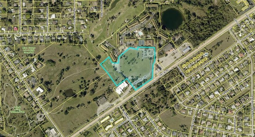 Almost 10 acres of commercial property zoned C-1A on a high traffic main road in the heart of Lehigh. Located adjacent to the Lehigh Resort Club- 158 unit time share with 9 hole golf course. Also adjacent to Admiral Trailhead Park. Located in the center of a highly populated residential community in east Lehigh Acres. See attachments for survey and other pertinent information. Appraisal on file for $990,000 from 2010. Minutes to I-75 and the Southwest Florida International Airport. Includes a 130+ car parking lot. There is a strong need for increased commercial activity in this area. The overall layout of the area and the existing and potential relationships between public space (existing and conceptual), the residences and the commercial core provide an ideal setting for initiating redevelopment.